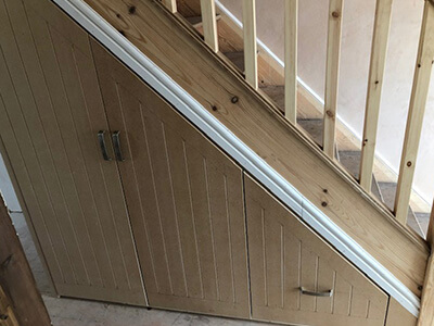 Under stairs storage